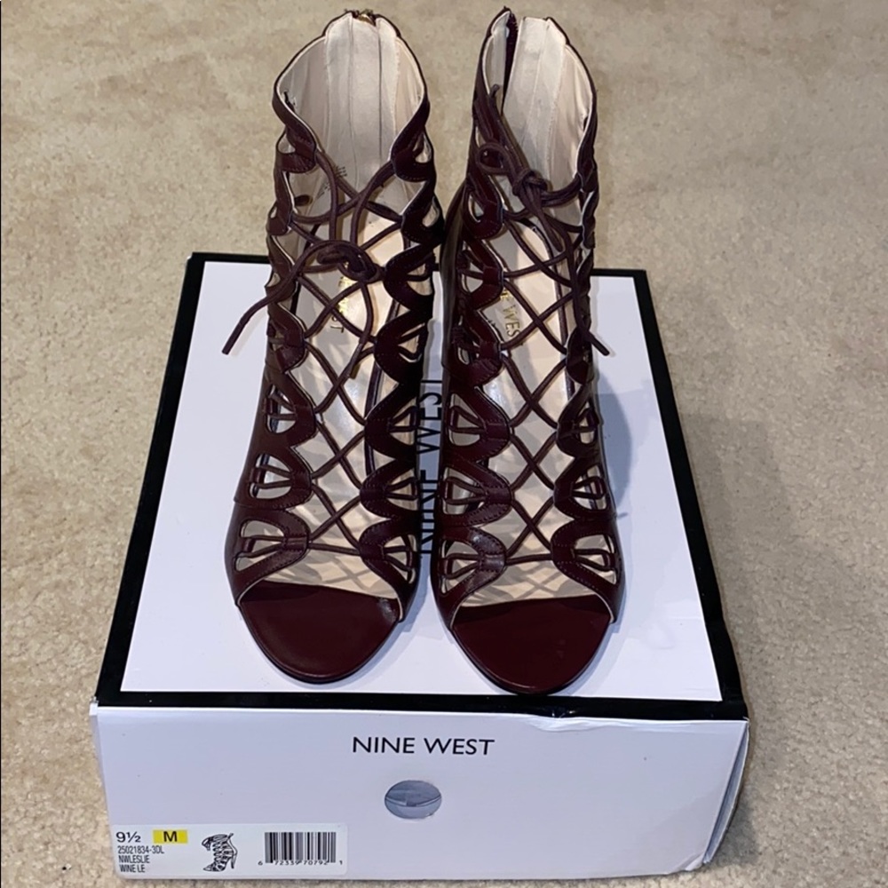 BNIB Nine West Stiletto Caged Dress Sandals